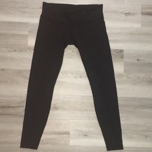 Lululemon Wunder Under Low Rise, Full Length Black Leggings Size 10